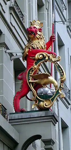 Wappentier der Gesellschaft zu Mittellöwen