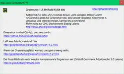 Humoristische About-Box auf Fränkisch