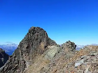 Wasserkopf von Südosten, vom Verbindungsgrat zum Morgenkofel