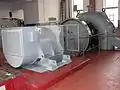 Maschinensaal 2005 – neuer Generator SE&nbsp;630&nbsp;S16 der AEM Dessau GmbH