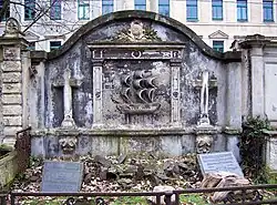 Wandgrab des Johann von Armstrong in Dresden