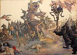 Die Munes verjagen den Zauberer und seine Totems