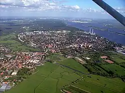 Luftaufnahme der Umgebung