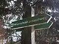 Wegweiser Würschnitzrundweg in Niederwürschnitz