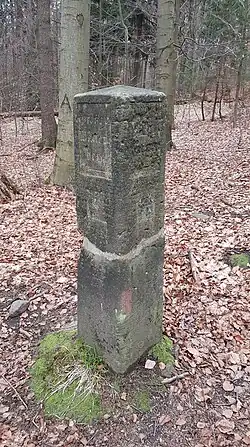 Wegweisersäule Fremdenweg – Großer Winterberg