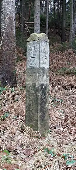 Gohrisch, Rietzschgrundstraße Abzweig Suppelsgrundweg