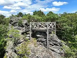 Westansicht der Aussichtsplattform