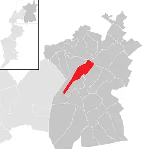 Lage der Gemeinde Weiden am See im Bezirk Neusiedl am See (anklickbare Karte)