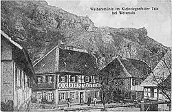 Der Landgasthof Zur Forelle im Zustand vor seinem Neubau im Jahr 1920