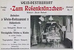 "Zum Rosenkränzchen", 1902
