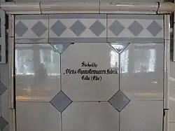 Fliesen aus der Sächsischen Ofen- und Chamottewaaren-Fabrik