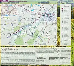 Infotafel zur Weinroute „Weiße Elster“