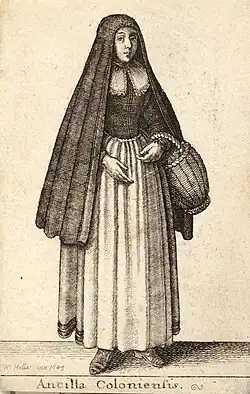 Eine einfache Heuke für Frauen. Eine Kölner Magd (Ancilla Coloniensis)