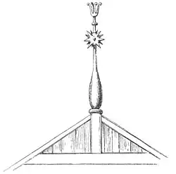 Mit Morgenstern und Lilie verzierter Wendenknüppel in Teschendorf (1901)