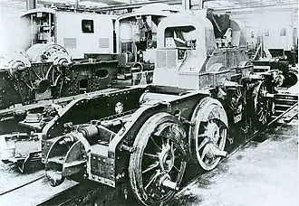 Triebdrehgestell der DR-Baureihe E 91, Werkfoto AEG