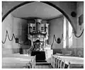 Historische Innenansicht von 1890 mit alter Orgel