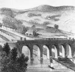 Brücke mit der Vorstadt Blume