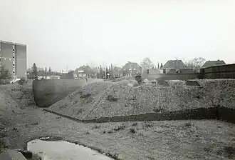 Die Tenaille vor der Kurtine der Zitadelle