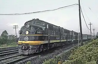EMD E6A der Atlantic Coast Line Railroad in Alexandria (August 1964)