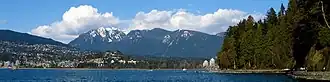 West Vancouver vom Stanley Park aus gesehen