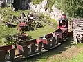 Westerneisenbahn mit Bergwerk