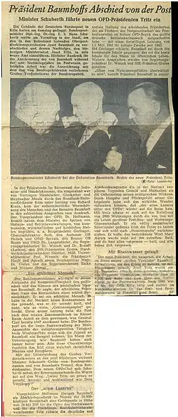 Josef Baumhoff erhält das große Verdienstkreuz der Bundesrepublik