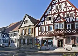 Alte Fachwerkhäuser am Marktplatz