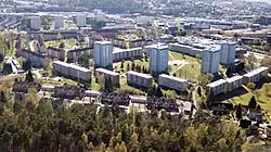 Foto von mehreren Wohnblöcken