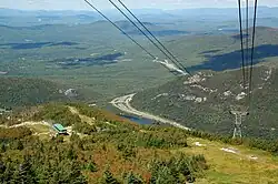 Blick vom Cannon Mountain nach Nordosten auf den Profile Lake