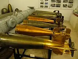 Whitehead-Torpedos im Schifffahrtsmuseum