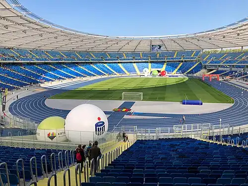 Das Stadion Śląski in Chorzów (Oktober 2017)
