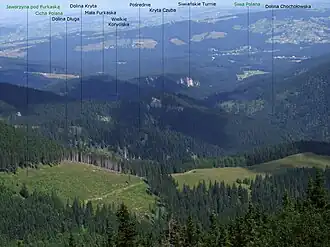 Blick von dem Bobrowiec