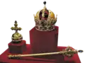 Zepter, Reichsapfel und Kaiserkrone von Österreich