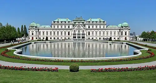 Einflügelanlage: Schloss Belvedere