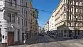 Lerchenfelder Straße bei der Kellermanngasse Richtung Westen