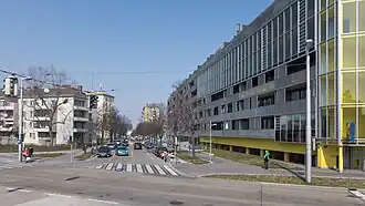 Das Ende der Straße bei der Raxstraße