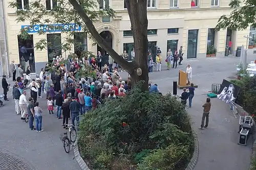 Namensfeier des Ludwig-Hirsch-Platzes in Wien am 8.&nbsp;September 2017