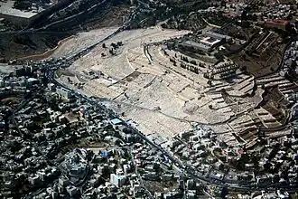 Überblick über den Jüdischen Friedhof und den Ölberg