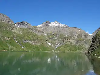 Wilde Kreuzspitze von Süden mit Wildem See