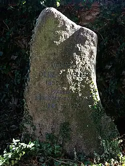 Wilhelm Denz-Schneller (1852–1929) Pfarrer in Binningen-Bottmingen (1880–1924) Grab auf dem Friedhof Sankt Margarethen (Nord) in Binningen