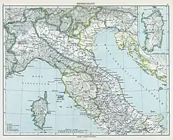 Schulatlas zur Geschichte des Altertums, Karte „Oberitalien“.