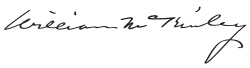 Unterschrift McKinleys