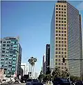 Wilshire Boulevard auf Höhe der Miracle Mile