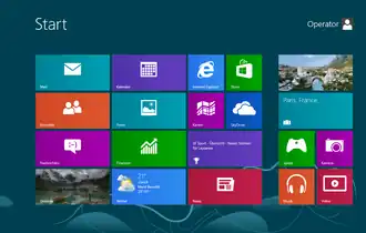 Startbildschirm von Windows 8