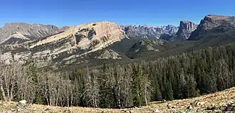 Die Wind River Range in der Bridger Wilderness