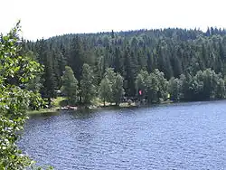 Blick auf die Badegelegenheit