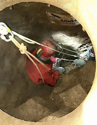 Einstiegsschacht des Windlochs im Mühlenberg