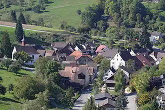 Blick auf das Dorf