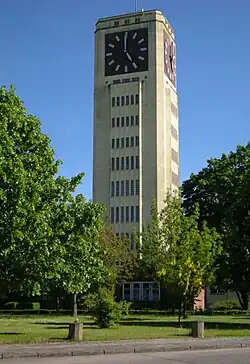 Turmbau der Nähmaschinenfabrik Singer & Co.
