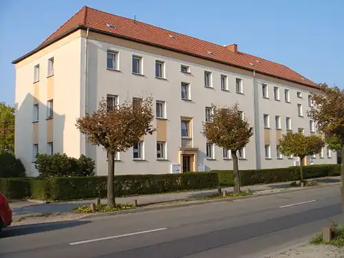 Wohnblock der AWG von 1955 in der Utenbacher Straße